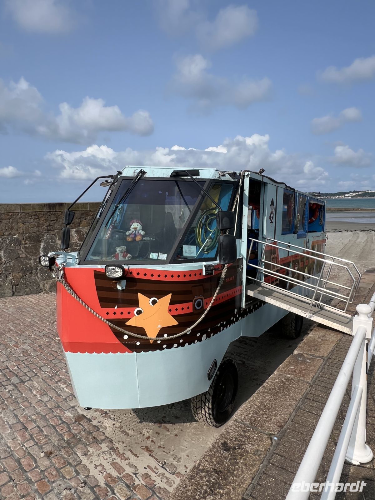 Transportmittel für die Fahrt zum Elizabeth Castle