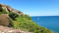 Blick von dem Café in der Gorey Burg.Rundreise Jersey und Guernsey - Kanalinseln entdecken (GB-JERF8) 
