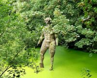 Teufelsfigur auf dem Weg zum Devils Hole. Rundreise Jersey und Guernsey - Kanalinseln entdecken (GB-JERF8)