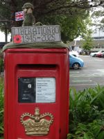 St. Aubin, gehäkelte Erinnerung an die Befreiung der Insel von der deutschen Besatzung.