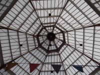St. Helier, die Glaskuppel der Markthalle von 1881.