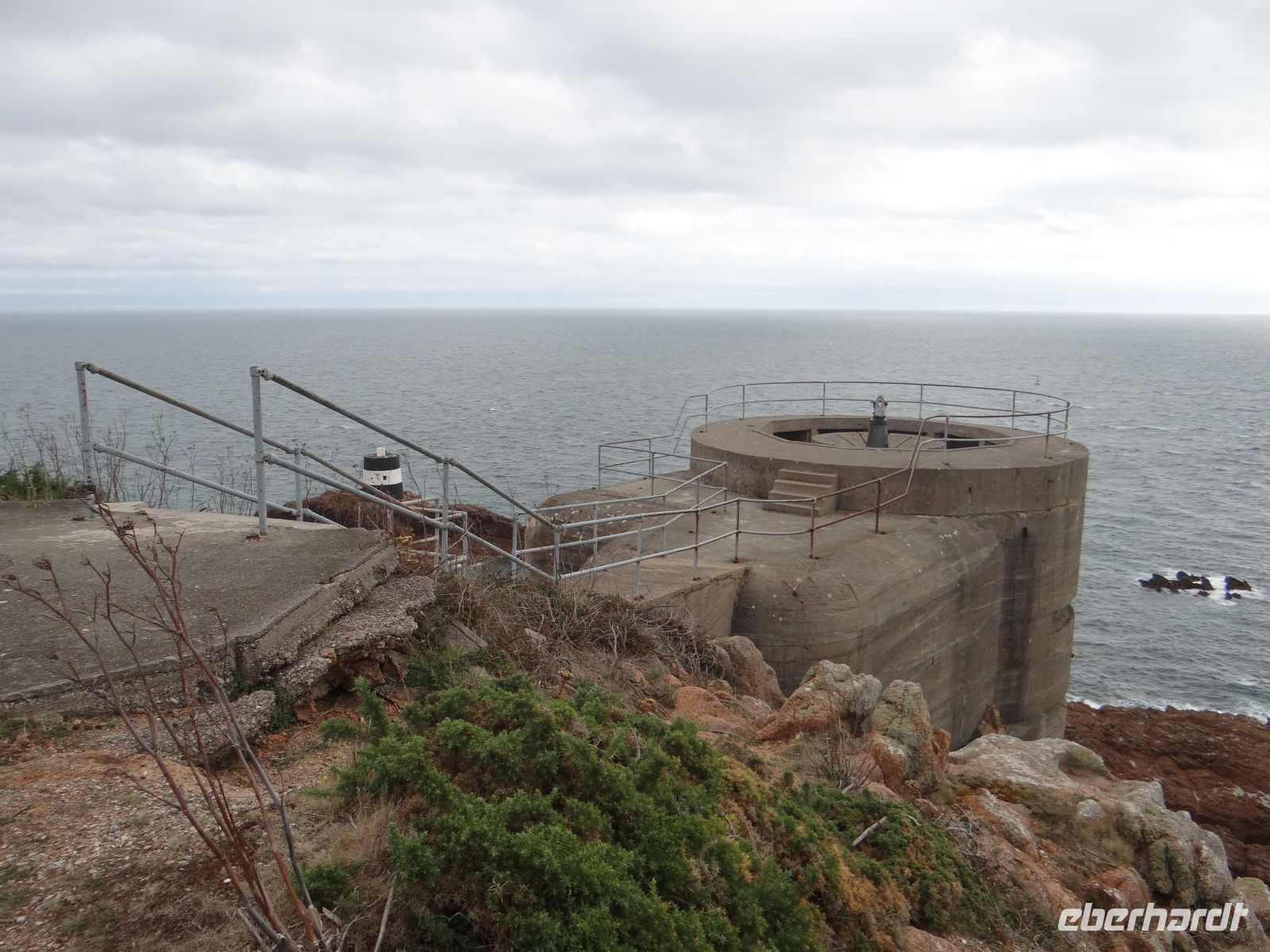 Noirmont Point, die Batterie Lothringen gehörte zur Verteidigungslinie des Atlantikwalls.