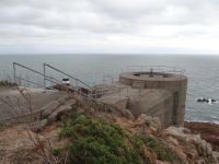 Noirmont Point, die Batterie Lothringen gehörte zur Verteidigungslinie des Atlantikwalls.