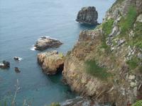 Blick vom Loch im Fels