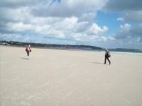 am Strand von St. Aubin zurück nach St. Helier