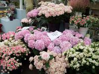 Blumenstand in der Markthalle