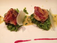 Jakobsmuscheln im Fischrestaurant Atlantique