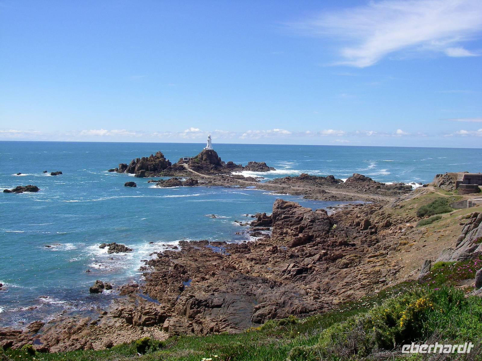 Corbiére Leuchtturm bei Ebbe