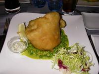 Fish and Chips im Fischrestaurant Atlantique