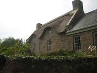 Reet gedecktes Haus auf Jersey