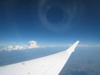 Wolkenspiel auf dem Heimflug