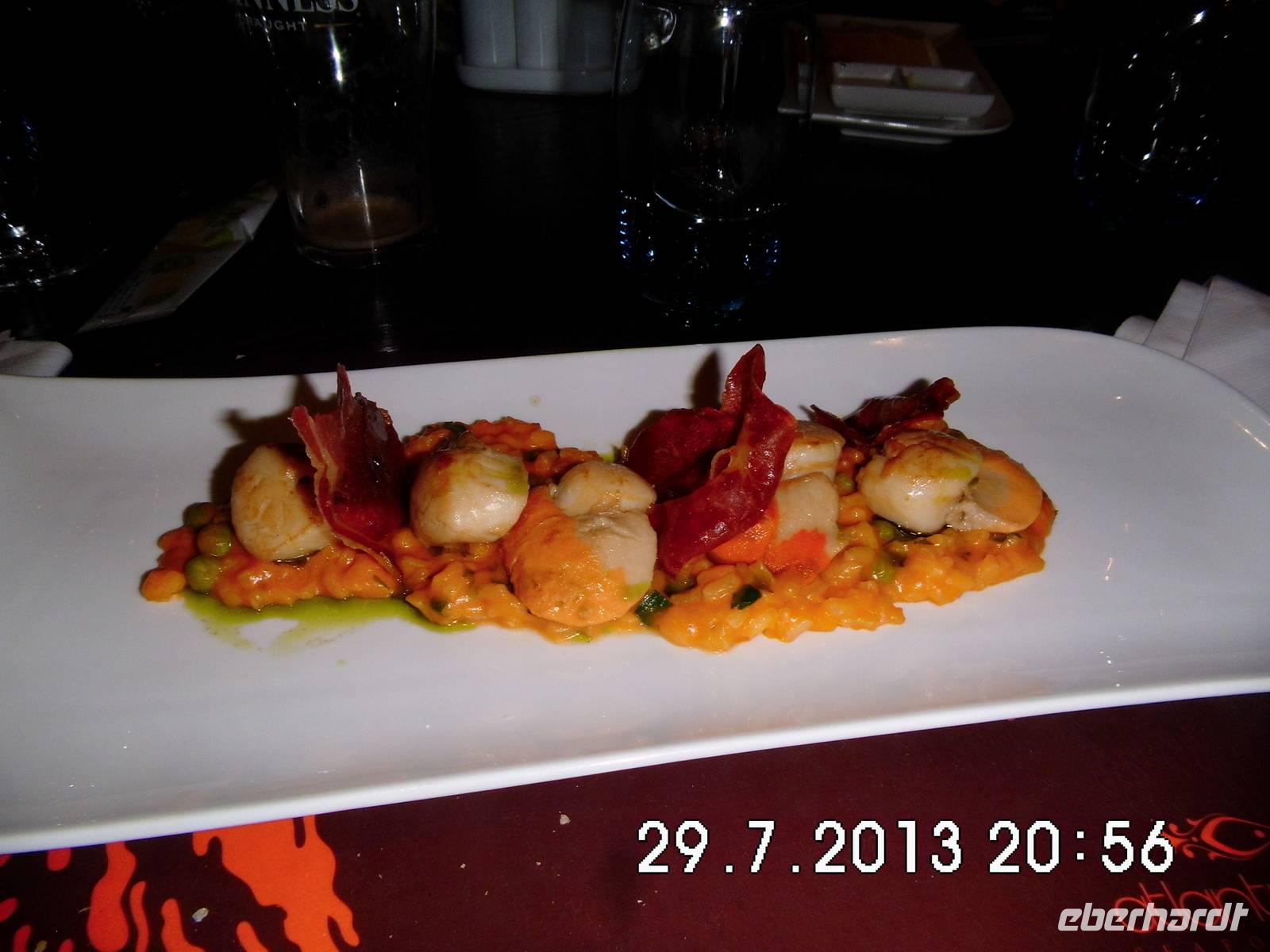 Scalloops auf Jersey-Art