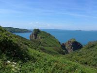 Sark-Nordküste mit Blick nach Guernsey und Herm