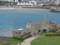 Blick vom Wehrturm des Elizabeth Castle