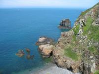 Window in the rock auf Sark
