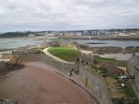 Nach dem teilweisen Rückzug des Wassers 