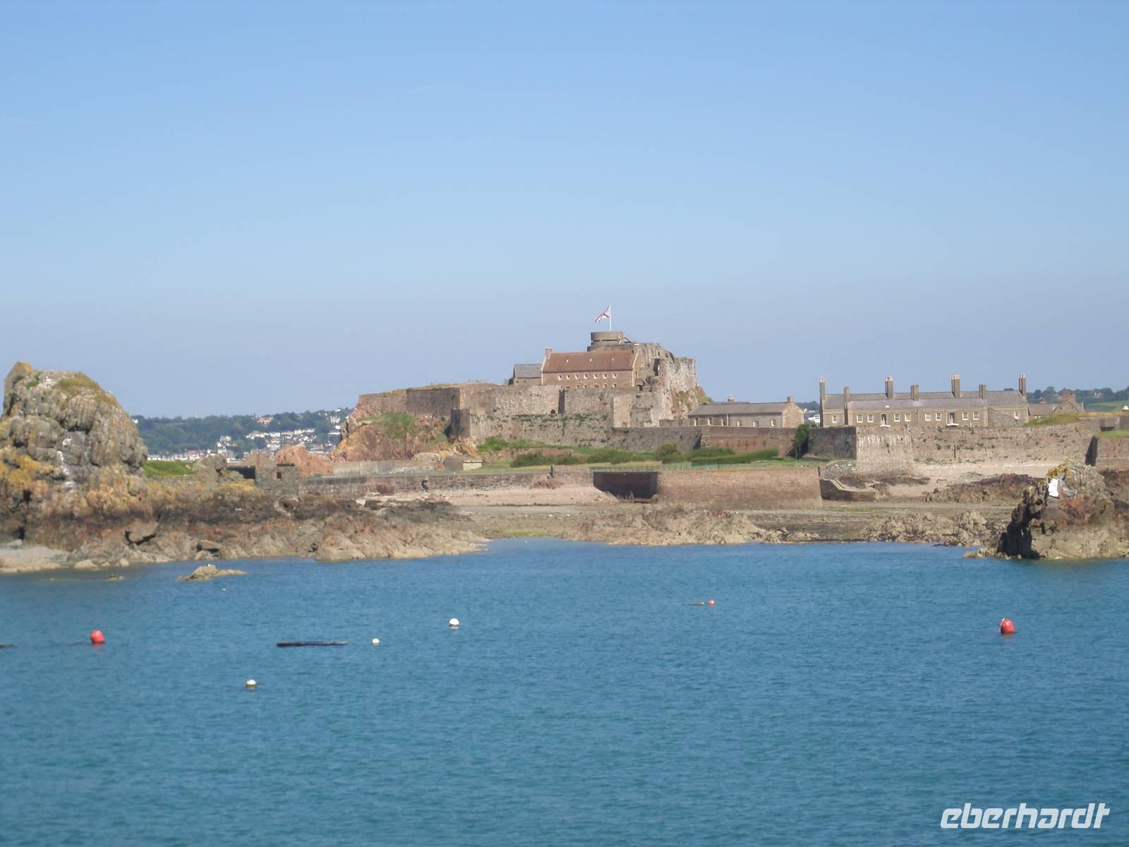 Elisabeth Castle zum letzten Mal. 