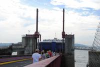 Fährhafen von St. Malo auf dem Weg zur Fähre