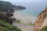 Blick auf Bucht am La Coupee