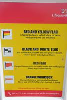 Hinweisflaggen für die einzelnen Stufen der Windstärken