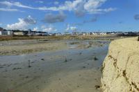 Blick vom Strand auf Ommaroo Hotel Jersey