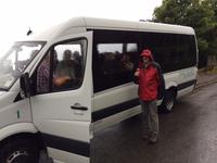 Unterwegs auf Jersey im Minibus