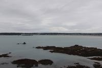 Blick auf St. Aubin vom Elisabeth Castle 