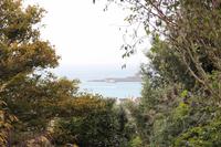 Blick auf die Bucht von St. Aubin