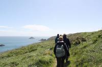 Auf der Insel Sark während einer kleinen Wanderung zum La Coupee