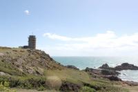 Auf Jersey, beim Corbiere Leuchtturm