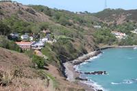Auf Jersey, während der Wanderung an der Steilküsten im Norden Jerseys