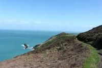 Auf Jersey, während der Wanderung an der Steilküste im Norden Jerseys