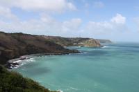 Auf Jersey, während der Wanderung an der Steilküste im Norden Jerseys