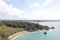 Auf Jersey, während der Wanderung an der Steilküste im Norden Jerseys