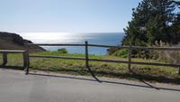 Blick vom Portelet Inn auf die Portelet Bay auf Jersey
