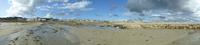Blick vom Strand auf Ommaroo Hotel Jersey