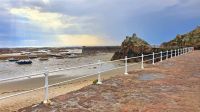 La Rocque Harbour bei Ebbe