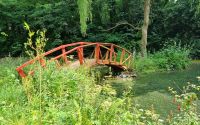 Monet-Teich im Garten La Seigneurie auf Sark