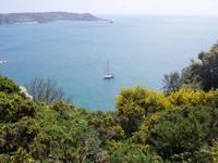 Yacht vor dem Beauport
