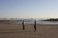 am Strand bei Ebbe