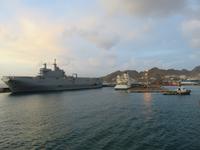 Ausfahrt aus dem Hafen von Mindelo