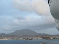 Ausfahrt aus dem Hafen von Mindelo