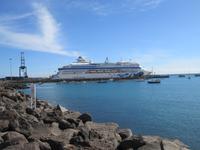 AIDAcara im Hafen von Puerto de La Estaca