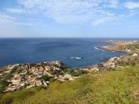 Blick auf Cidade Velha vom Fort