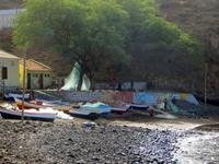 Fischerboote in Cidade Velha