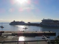 Blick zur AIDAstella vom Catarina-Park von Funchal