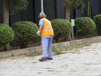 Reinigungsarbeiten nach dem Unwetter