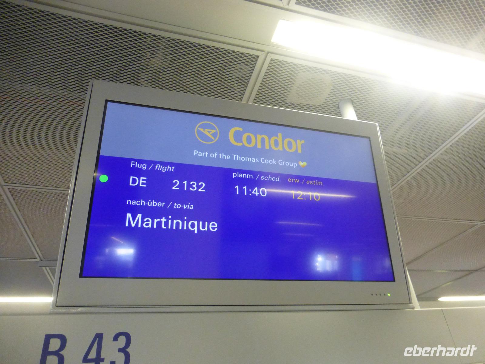 Abflug in die Karibik...