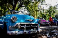 Oldtimer Stadtrundfahrt in Havanna