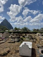 typisch karibischer Friedhof 